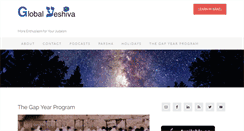 Desktop Screenshot of globalyeshiva.com